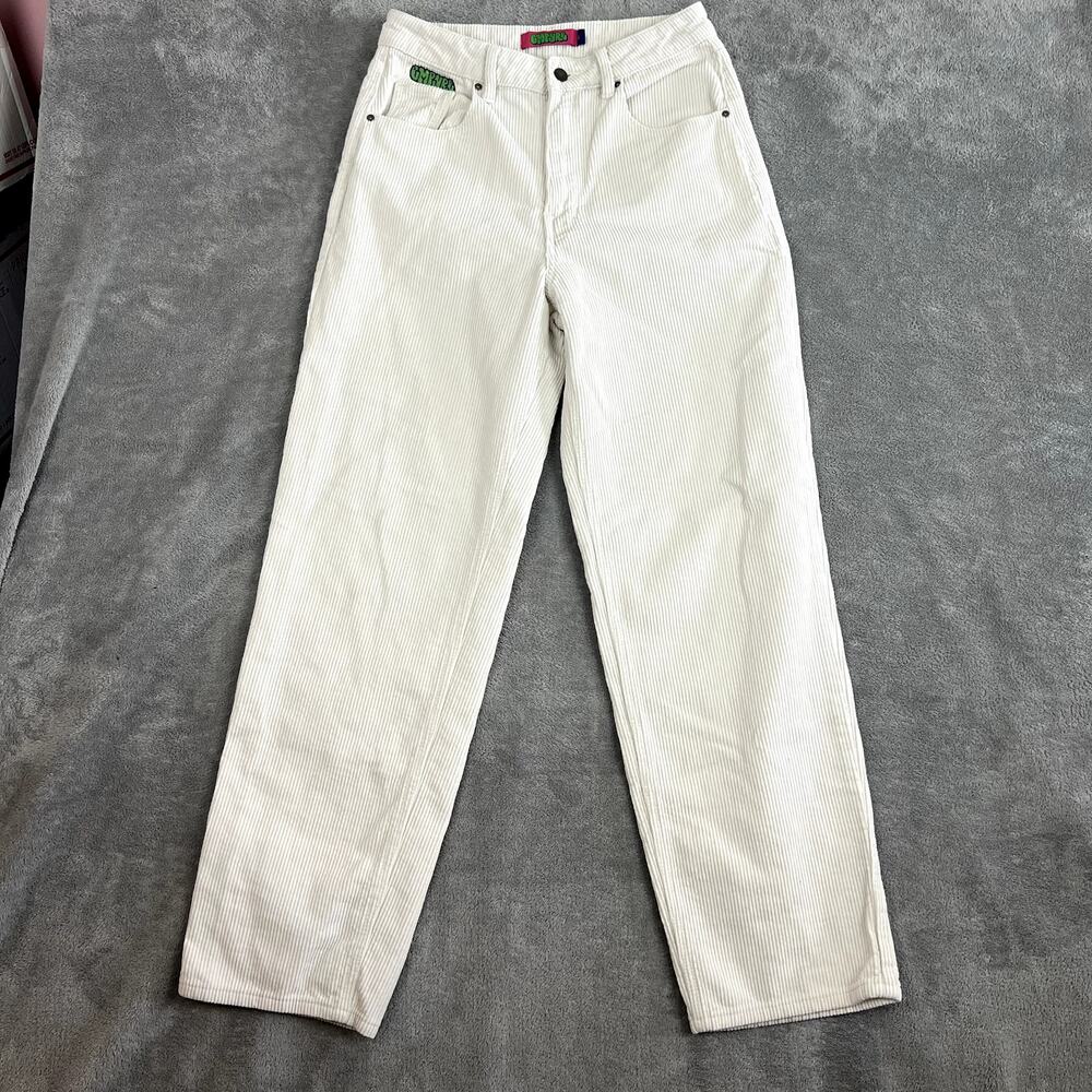 Empyre Tori Corduroy Skate Pants Womens 6 Off-White 5‎ Pocket Loose fit